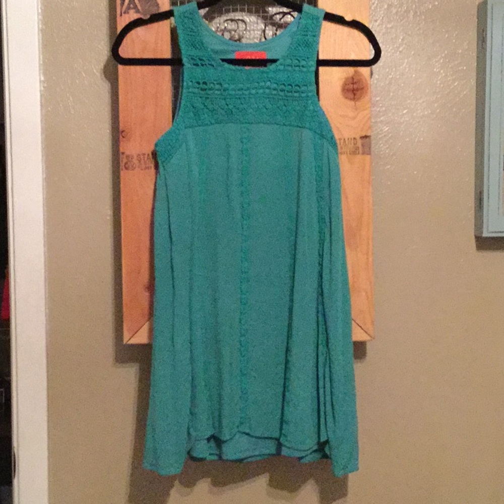 Teal mini summer dress      #172